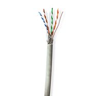 Network Cable Roll | CAT6 | Solid | SF/UTP | CCA | 100.0 m | Indoor | Round | PVC | Grey | Pull Box