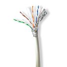 Network Cable Roll | CAT6a | Solid | S/FTP | Copper | 100.0 m | Indoor | Round | LSZH | Grey | Gift Box