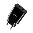 Sieninis įkroviklis 10.5W 2xUSB 2.1A, juodas