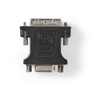 DVI Adapter | DVI-I 24+5-Pin Male | VGA Female | Nickel Plated | Straight | PVC | Black | Box