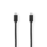 Mini DisplayPort Cable | DisplayPort 1.4 | Mini DisplayPort Male | Mini DisplayPort Male | 48 Gbps | Nickel Plated | 2.00 m | Round | PVC | Black | Blister
