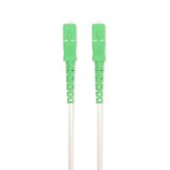 Glass Fiber Patch Cable | SMF (Single Mode Phase) | SC/APC | SC/APC | 100 Gbps | 6.00 m | White | Gift Box with Euro Lock