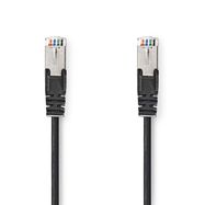 CAT5e Network Cable | SF/UTP | RJ45 Male | RJ45 Male | 2.00 m | Round | PVC | Black | Label