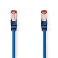 CAT6 Network Cable | RJ45 Male | RJ45 Male | S/FTP | 3.00 m | Round | LSZH | Blue | Label