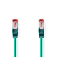 CAT6 Network Cable | RJ45 Male | RJ45 Male | S/FTP | 15.0 m | Round | LSZH | Green | Label