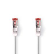 CAT6 Network Cable | RJ45 Male | RJ45 Male | S/FTP | 15.0 m | Round | LSZH | White | Label