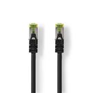CAT7 Network Cable | S/FTP | RJ45 Male | RJ45 Male | 0.50 m | Snagless | Round | LSZH | Black | Label