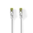 CAT7 Network Cable | S/FTP | RJ45 Male | RJ45 Male | 2.00 m | Snagless | Round | LSZH | White | Label