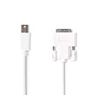 Mini DisplayPort Cable | DisplayPort 1.2 | Mini DisplayPort Male | DVI-D 24+1-Pin Male | 21.6 Gbps | Nickel Plated | 2.00 m | Round | PVC | White | Polybag