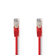 CAT5e Network Cable | SF/UTP | RJ45 Male | RJ45 Male | 5.00 m | Round | PVC | Red | Polybag