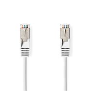 CAT6a Network Cable | SF/UTP | RJ45 Male | RJ45 Male | 10.0 m | Round | PVC | White | Tag