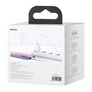 Настенное быстрое зарядное устройство Super Si 20W USB-C QC3.0 PD, белое