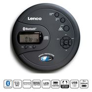 Portable Bluetooth® CD-MP3 player with antishock Black