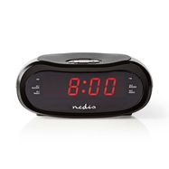 Digital Alarm Clock Radio | LED Display | AM / FM | Snooze function | Sleep timer | Number of alarms: 2 | Black