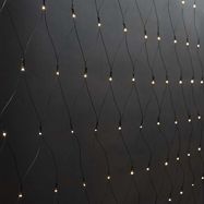 Decorative Net Lights | Warm White | 160 LED's | 2 x 1 m | Light effects: 7 | Indoor & Outdoor | Mains Powered