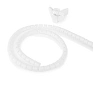 Cable Management | Spiral Sleeve | 1 pcs | Maximum cable thickness: 22 mm | PE | White