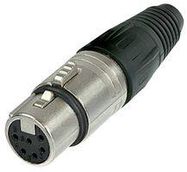 SOCKET, XLR, FREE, 6POLE