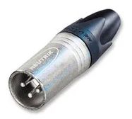 CONNECTOR, XLR AUDIO, PLUG, 3POS, CABLE