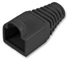STRAIN RELIEF BOOT 6MM BLACK 10/PACK