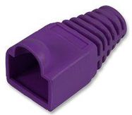 STRAIN RELIEF BOOT 6MM PURPLE 10/PK