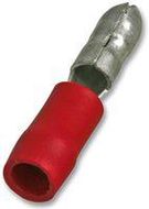 MALE BULLET TERMINALS RED 12A, PK100