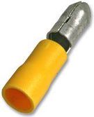 MALE BULLET TERMINALS YELLOW 20A, PK100