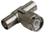 TNC T ADAPTOR 1 MALE TO 2 X BNC JACK