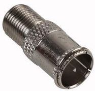 F CONNECTOR MALE TO FEMALE BRASS