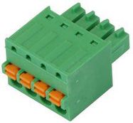 TERMINAL BLOCK, PLUGGABLE, 4POS, 16AWG