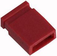 MINI JUMPER, SHUNT, CLOSED, RED, 2.54MM