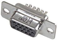 CONNECTOR, HD D SUB, RCPT, 15POS