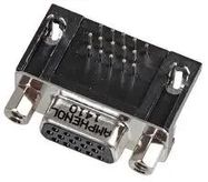 CONNECTOR, HD D SUB, RCPT, 15POS