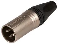 CONNECTOR, XLR AUDIO, PLUG, 3POS, CABLE