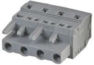 TERMINAL BLOCK, PLUGGABLE, 4POS, 12AWG