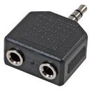 3.5MM JACK ADAPTOR, 2X MONO TO ST