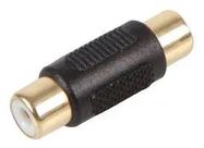 PHONO / RCA COUPLER, SKT TO SKT, GOLD