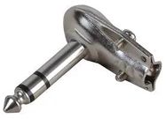 6.35MM JACK PLUG, STEREO, 90DEG