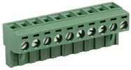 TERMINAL BLOCK, PLUGGABLE, 10POS, 12AWG