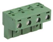 TERMINAL BLOCK, PLUGGABLE, 4POS, 14AWG