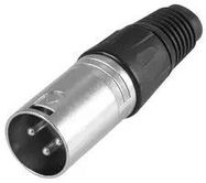 XLR PLUG 3 PIN BLACK