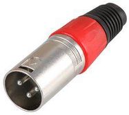 XLR PLUG 3 PIN RED