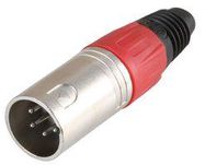 XLR PLUG 4 PIN RED