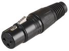 XLR SOCKET 3 PIN BLACK