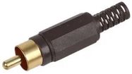 PLUG, PHONO, GOLD-BLACK