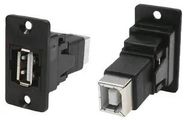 USB ADAPTER, 2.0 TYPE A RCPT-B RCPT