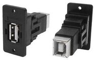 USB ADAPTER, 2.0 TYPE A RCPT-B RCPT