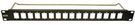 SLIM PATCH PANEL, 16PORT, 1U, PLAIN HOLE