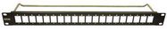 SLIM PATCH PANEL, 20PORT, 1U, PLAIN HOLE