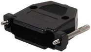 BACKSHELL 25 WAY VERTICAL BLACK