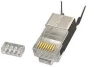 MOD CONN, RJ45 PLUG, 8P8C, 1PORT, CABLE